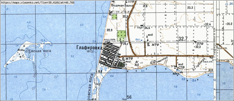 Карта екатериновка щербиновский район