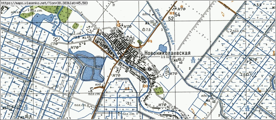 Карта калининской станицы краснодарского