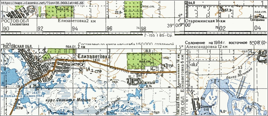 Карта каневская краснодарский край