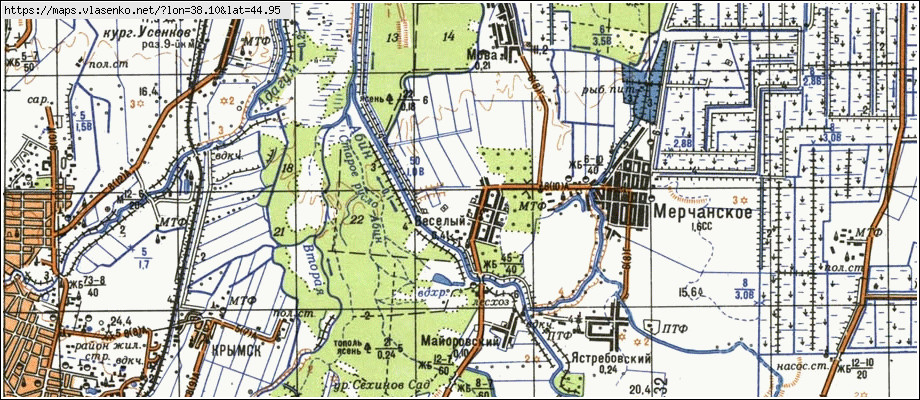 Станица крымская карта