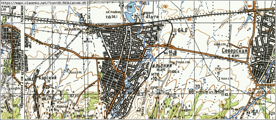 Станица ильская карта