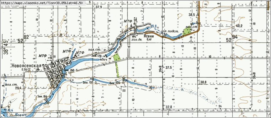 Карта староминская краснодарский