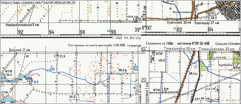 Карта КРАСНОДАР, Краснодарский край область, Туапсинский район