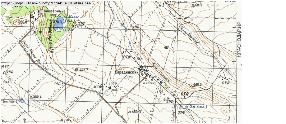 Карта краснодарского края ст успенская