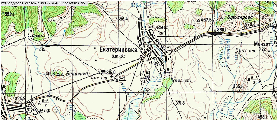 Екатериновка красноярский район самарская область карта