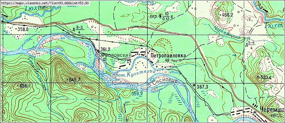 Приморск красноярский край карта