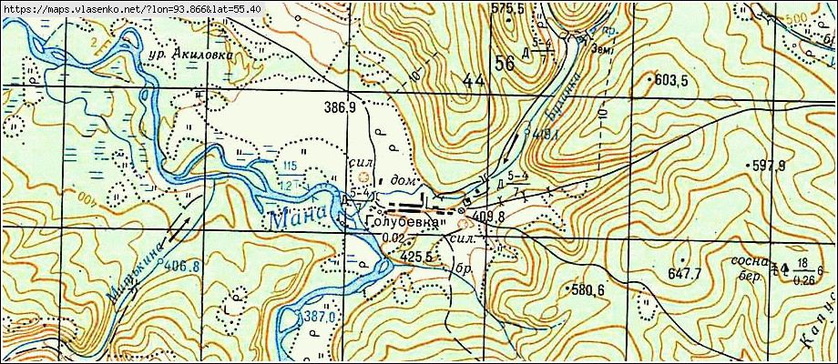 Карта топографическая карта красноярск