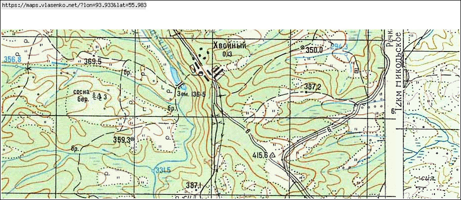 Карта красноярск манский район