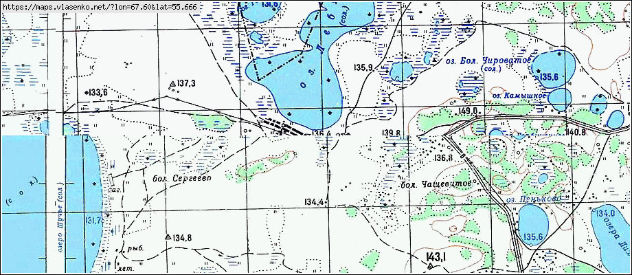 Карта озер курганской области подробная