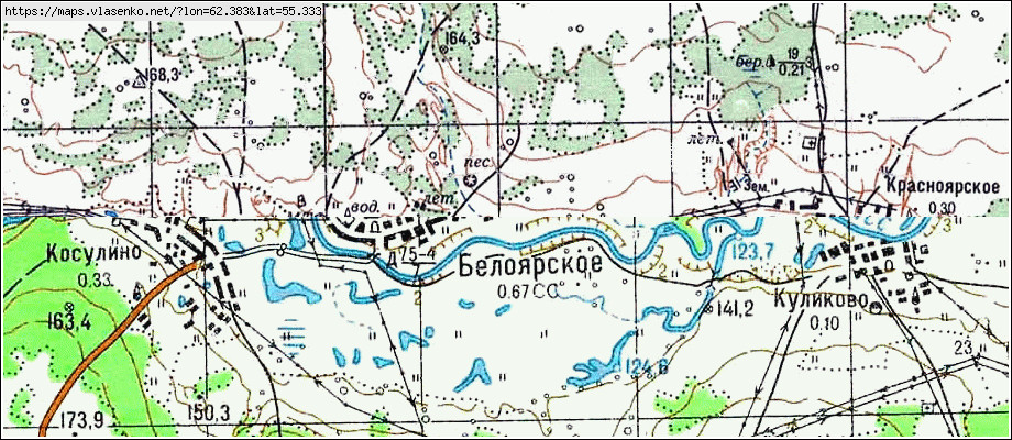 Карта далматовского района курганской области