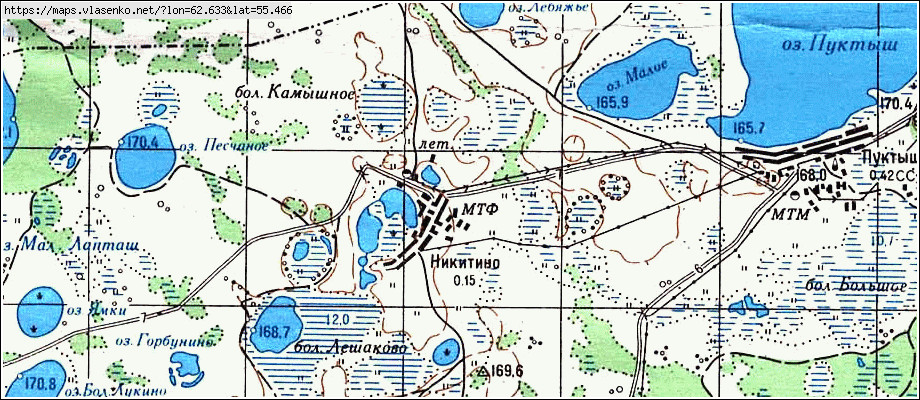 Карта щучанского района