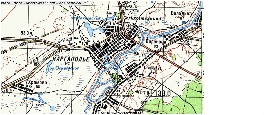 Карта красного октября каргапольского района