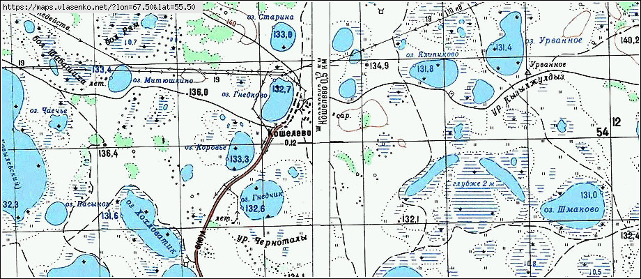 Карта макушинского района курганской области подробная