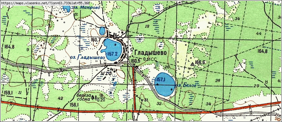 Карта мишкинского района курганской области с озерами подробная