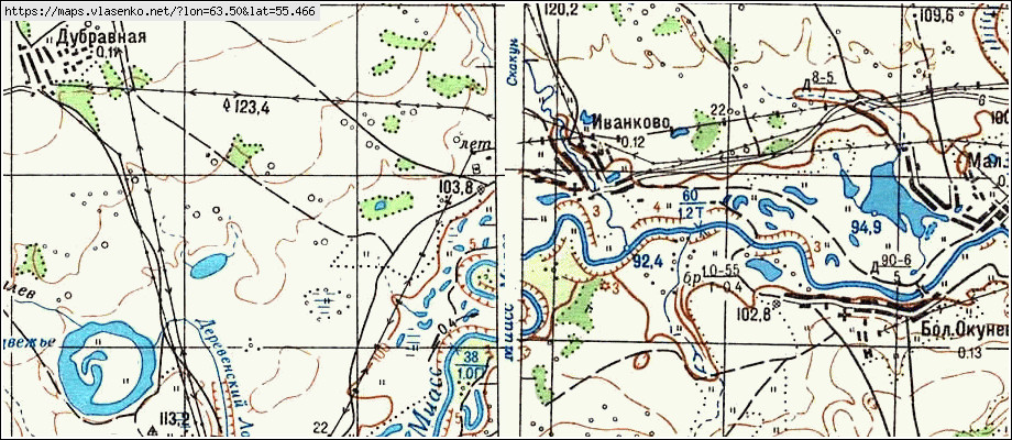 Карта мишкинского района