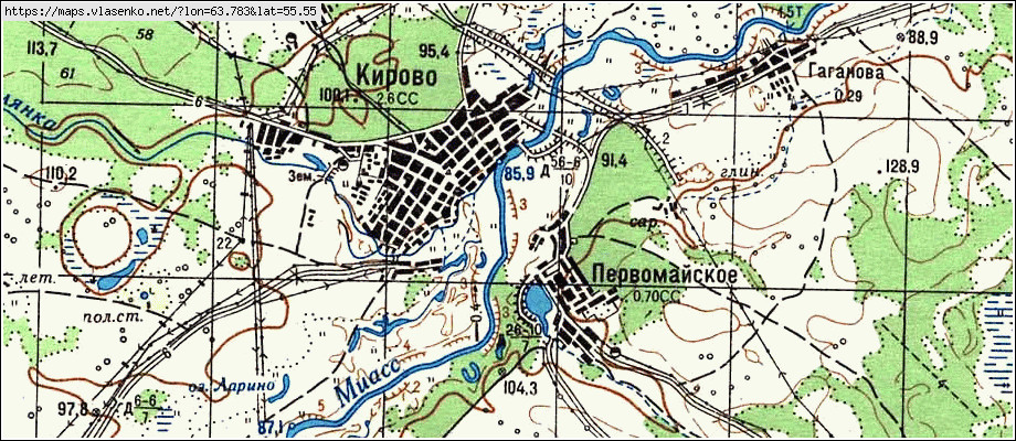 Карта мишкинского района курганской области с деревнями и дорогами