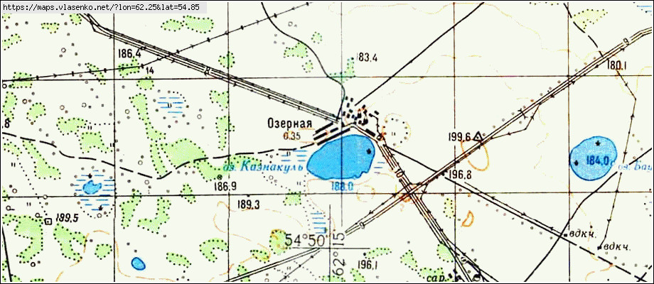 Карта озерный смоленская область