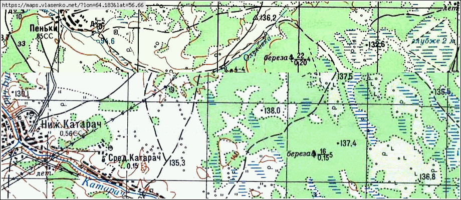 Старая карта шадринского района