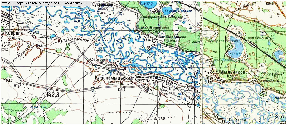 Карта курганской области шадринский район