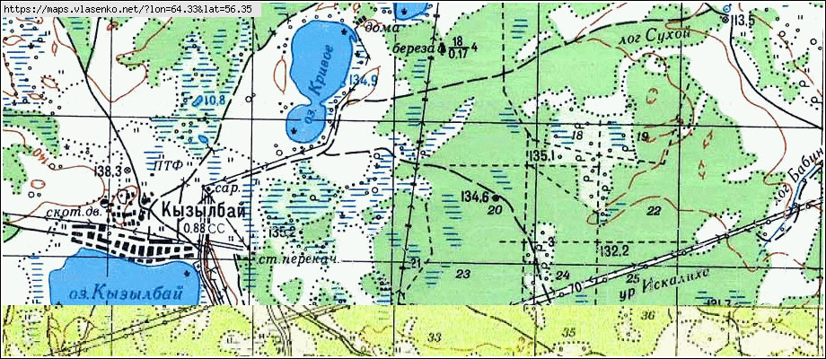 Карта шадринского округа