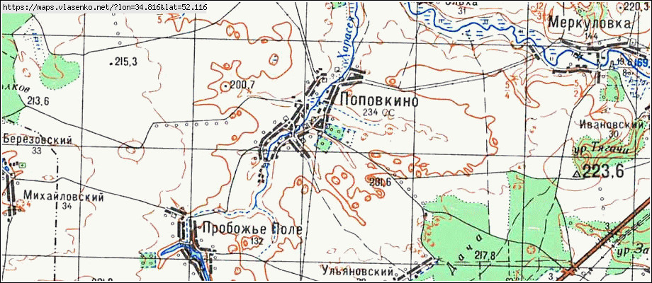 Карта дмитриевского района курской области подробная