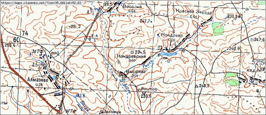 Карта дмитриевского района курской области подробная