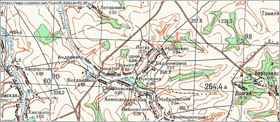 Карта курской области фатежского района курской области