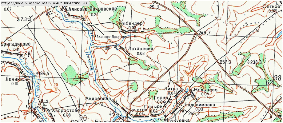 Карта фатежского района курской области с населенными пунктами подробная