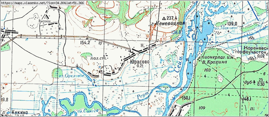 Карта курска глушковский район