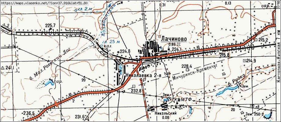 Карта касторенского района курской области с деревнями