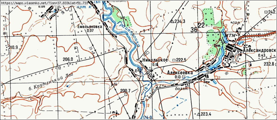 Никольское белгородская область карта