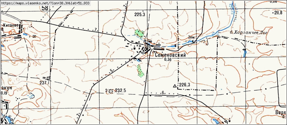 Подробная карта касторенского района