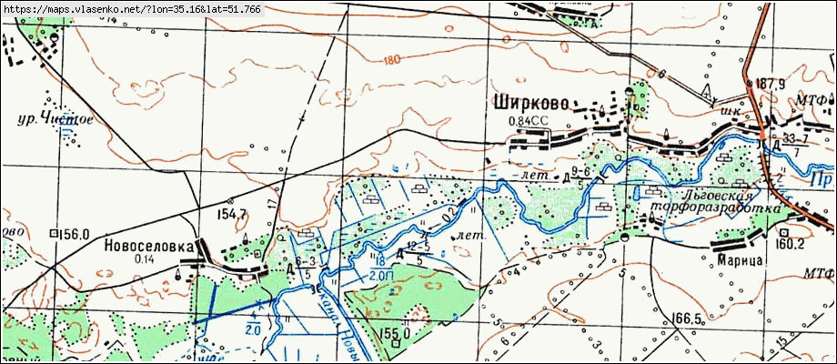 Карта конышевского района курской области с населенными пунктами