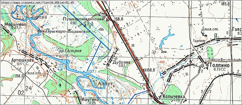 Коренево карта курская область