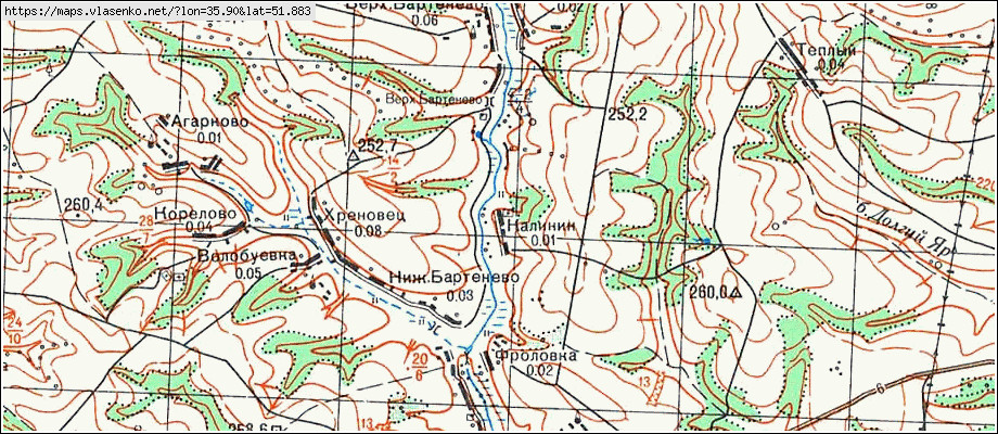 Карта тимского района курской области подробная