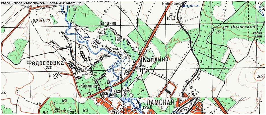 Карта мантуровского района курской области с селами