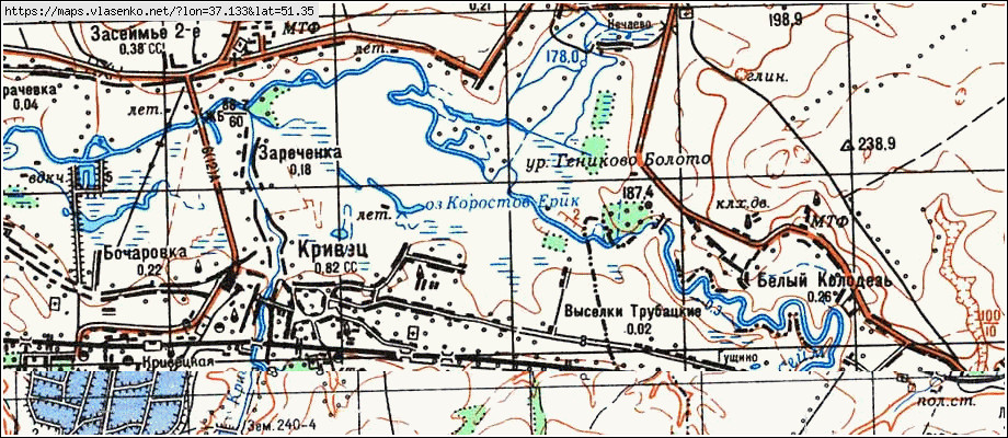 Карта мантуровского района