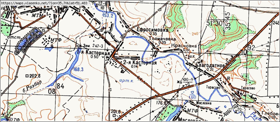 Курск медвенка карта