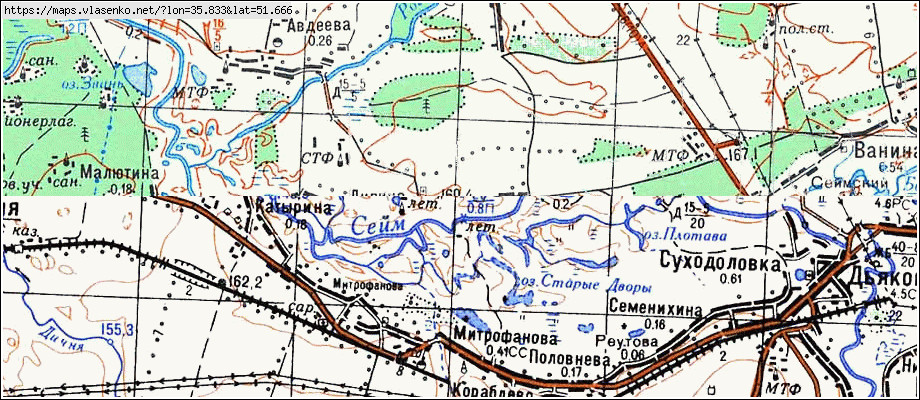 Анахино курская область карта