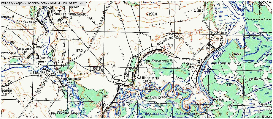 Карта марьино рыльский район