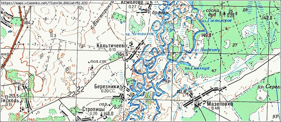 Карта рыльского района с деревнями курской области подробная дорогами