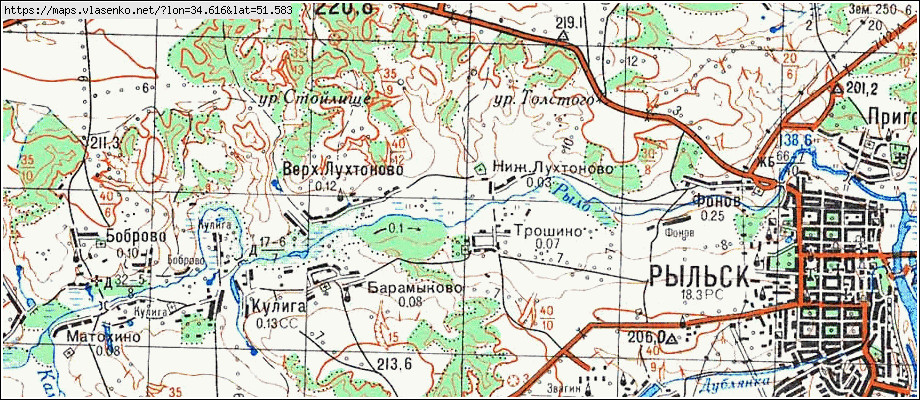 Карта курская область новоивановка