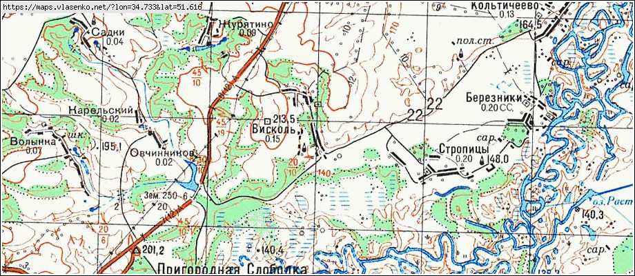 Карта рыльского района