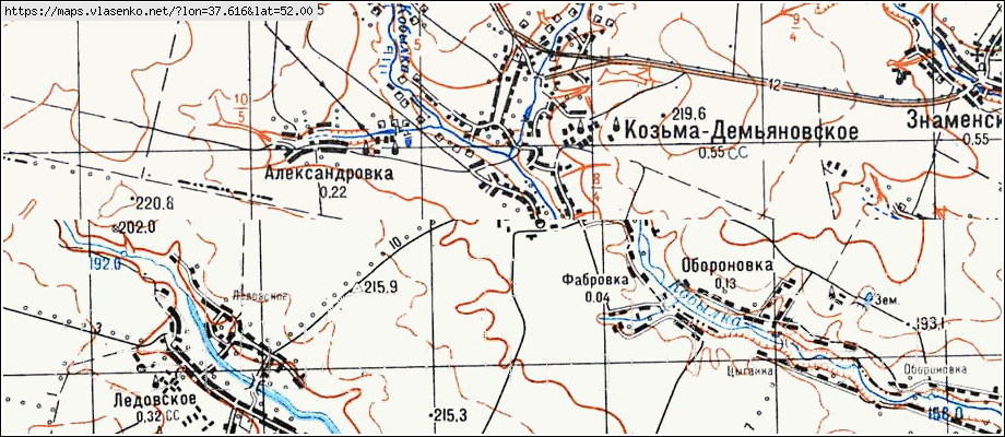 Карта адамовки с улицами и номерами