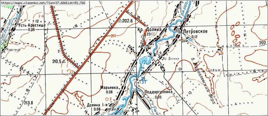 Карта советского района курской области