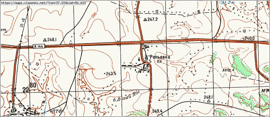 Карта тимского района курской области подробная