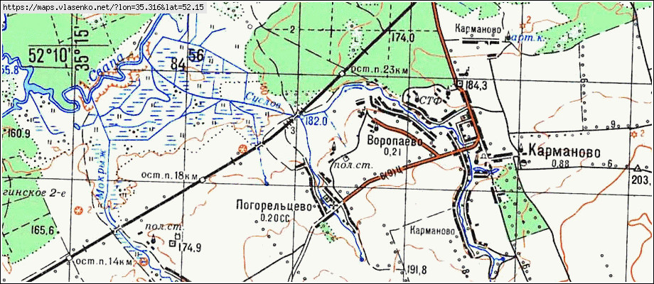 Карта железногорского района курской