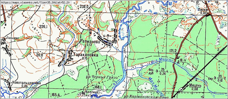 Карта железногорского района курской