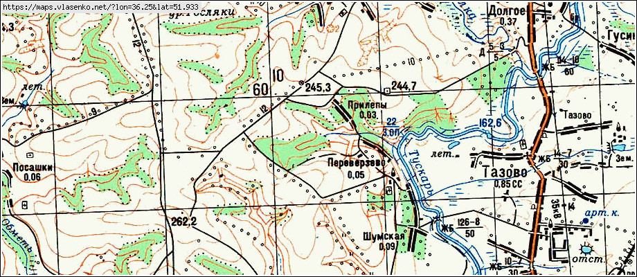 Золотухино карта курской области