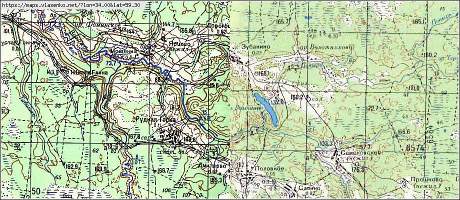 Карта ДОРОГОЩИ, Ленинградская область, Бокситогорский район